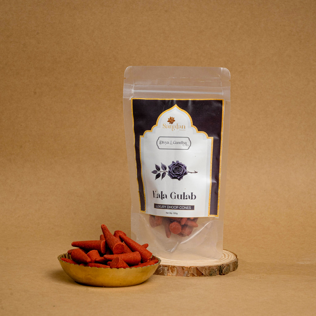 Kala Gulab Dhoop Cone