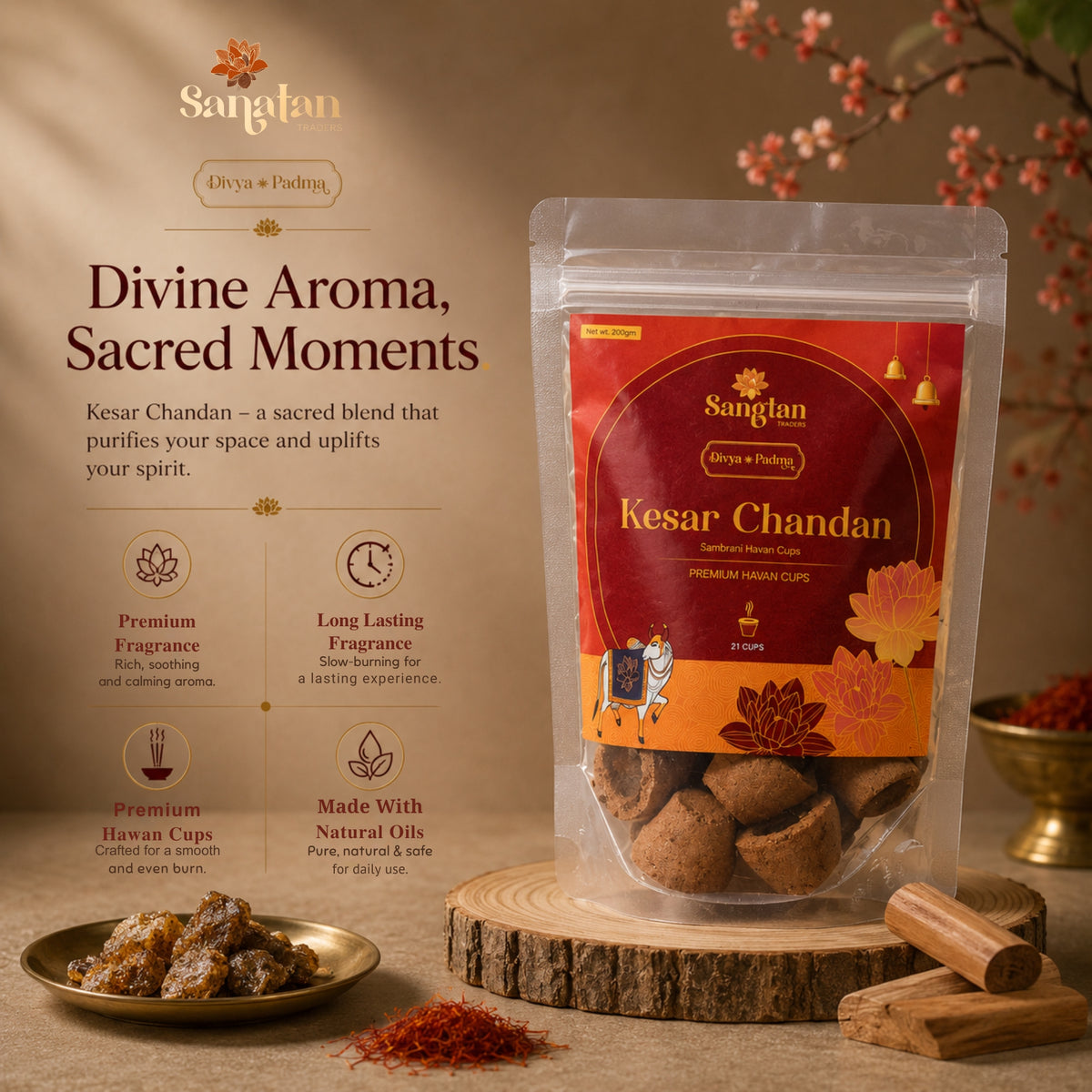 Kesar Chandan Havan Cup