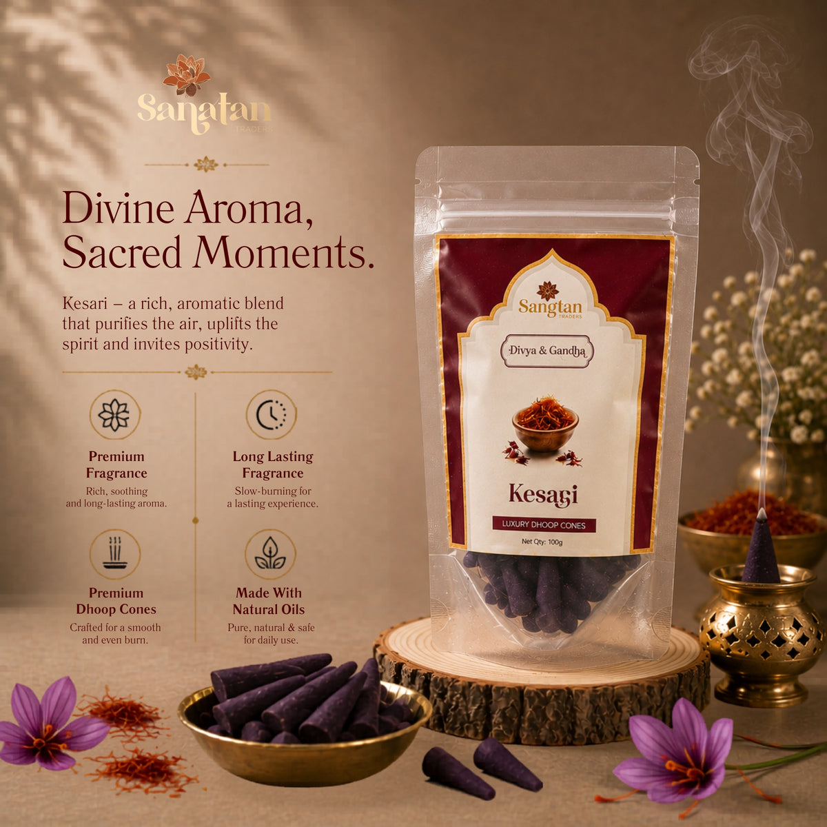 Kesari Dhoop Cone