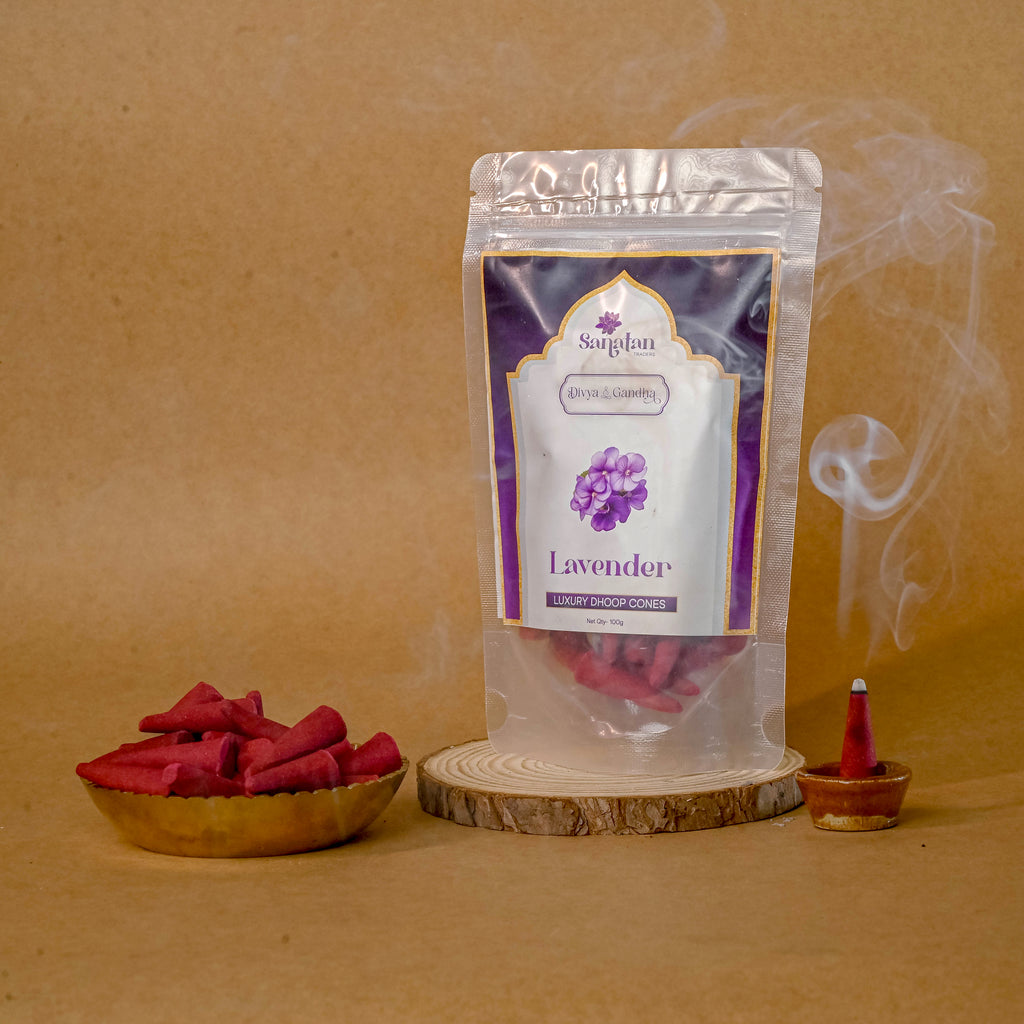 Lavender Dhoop Cone