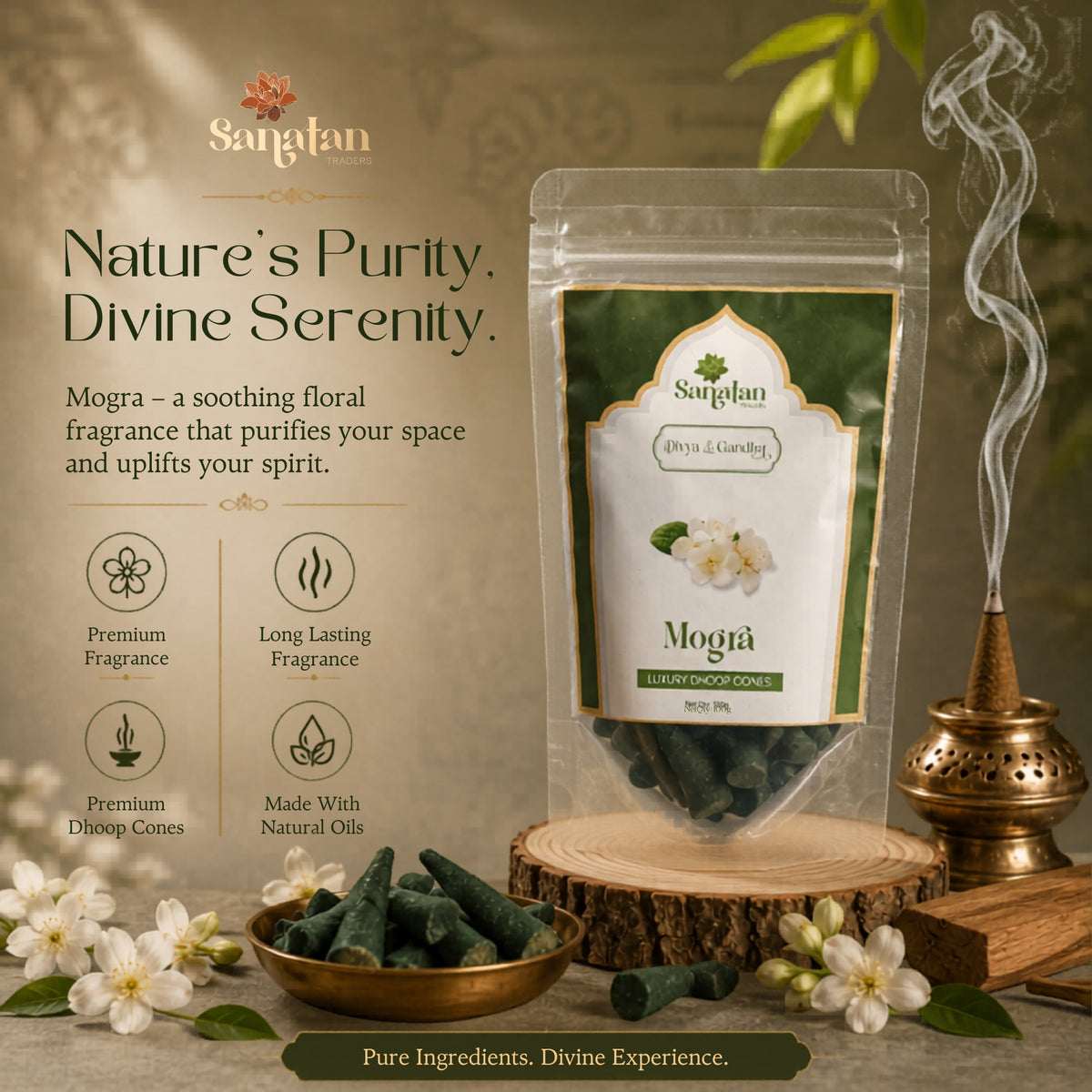 Mogra Dhoop Cone